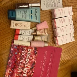Clarins Samples, dry mask, lip balm and so on